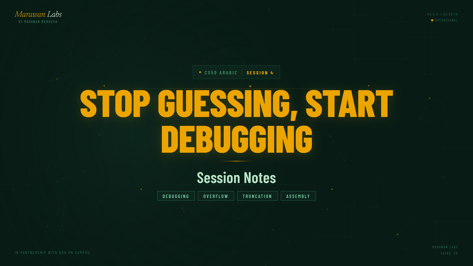 CS50 Session 4 Notes — Debugging